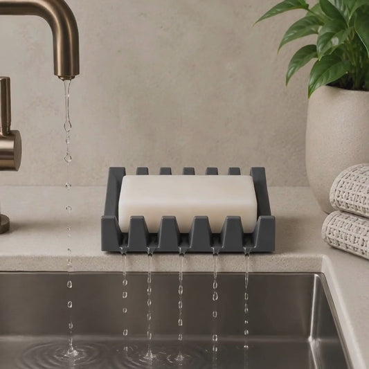 Angled Self Draining Soap Dish