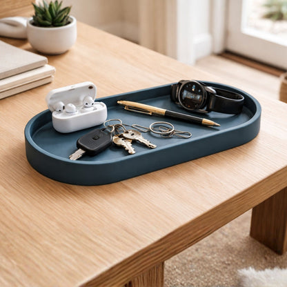 Matte Silicone Vanity Organizer Tray