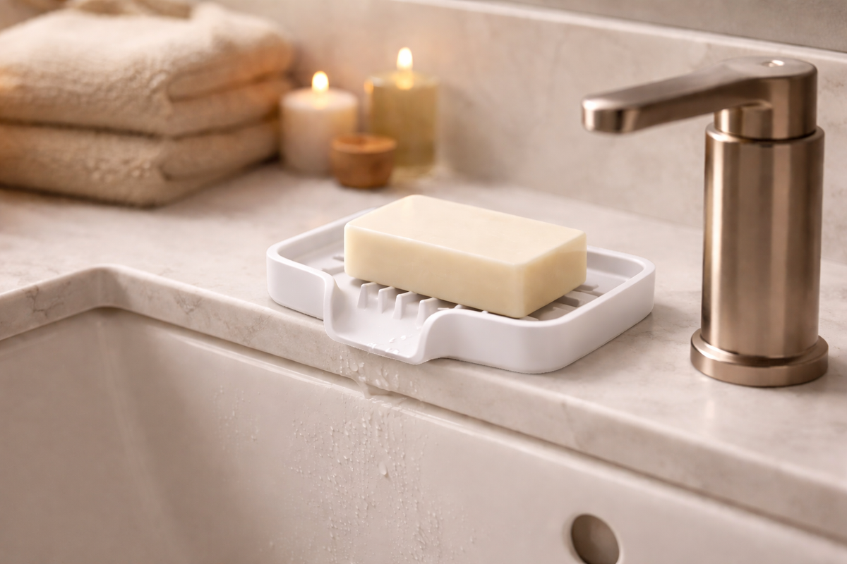 Self Draining Soap Dish